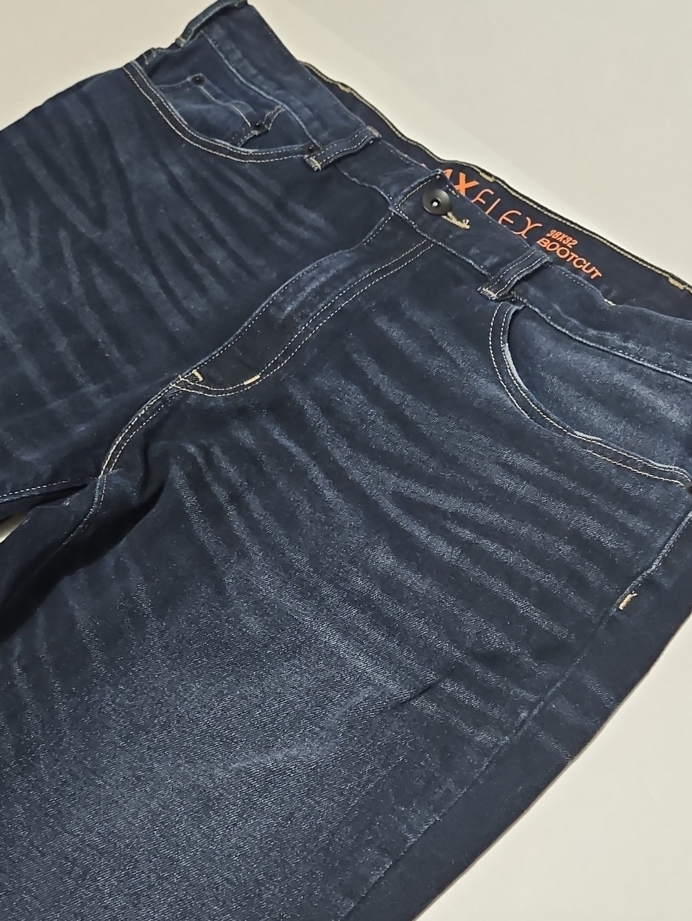 Urban Pipeline Max Flex Dark Blue Men's Bootcut Jeans Size 38x32